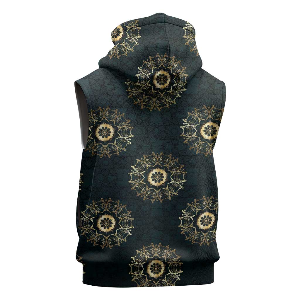 Personalized Afro Women Sleeveless Zip Hoodie Powerful African Pattern - African Pride