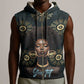 Personalized Afro Women Sleeveless Zip Hoodie Powerful African Pattern - African Pride