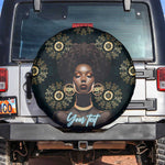 Personalized Afro Women Spare Tire Cover Powerful African Pattern
