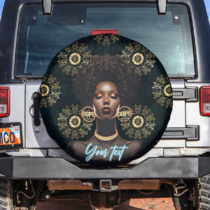 Personalized Afro Women Spare Tire Cover Powerful African Pattern