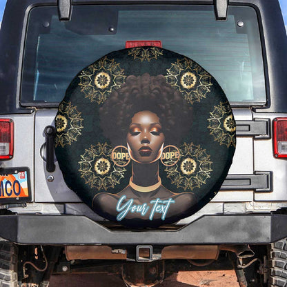 Personalized Afro Women Spare Tire Cover Powerful African Pattern
