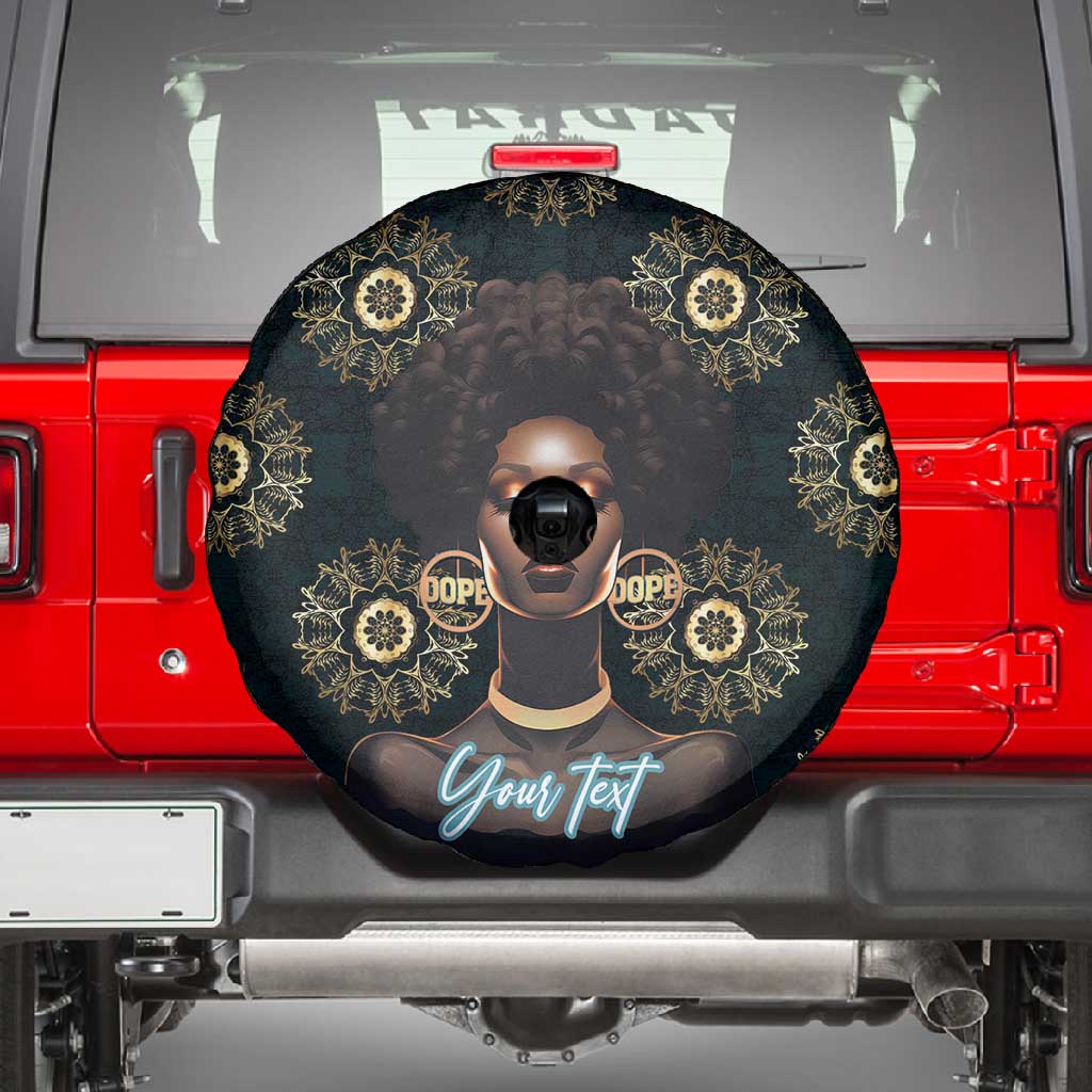 Personalized Afro Women Spare Tire Cover Powerful African Pattern