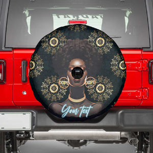 Personalized Afro Women Spare Tire Cover Powerful African Pattern