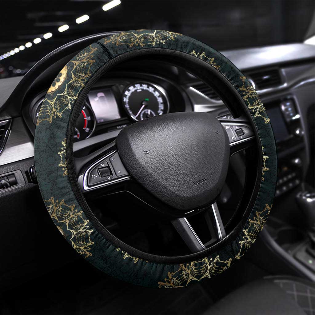 Afro Women Steering Wheel Cover Powerful African Pattern
