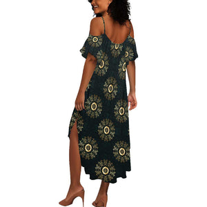Personalized Afro Women Summer Maxi Dress Powerful African Pattern