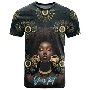 Personalized Afro Women T shirt Powerful African Pattern