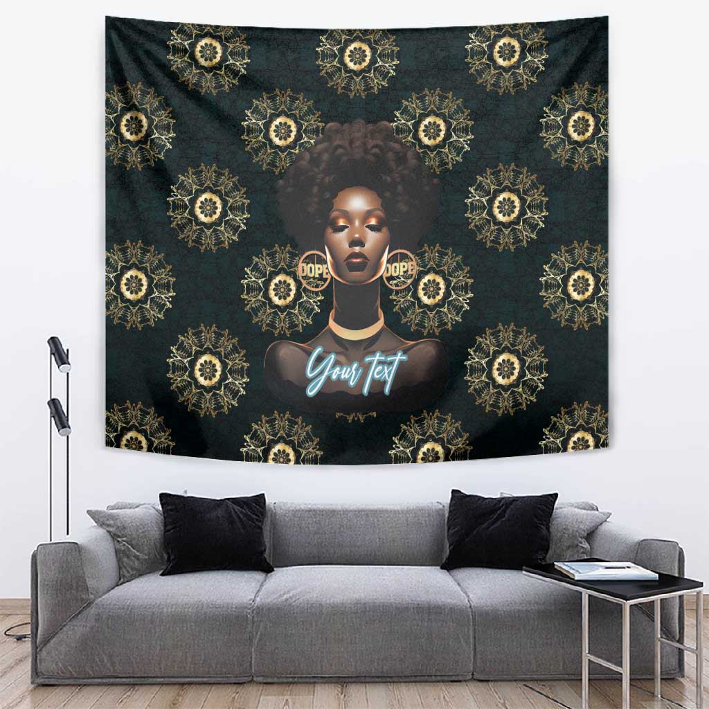 Personalized Afro Women Tapestry Powerful African Pattern