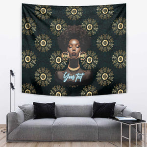 Personalized Afro Women Tapestry Powerful African Pattern