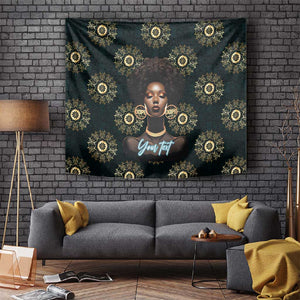 Personalized Afro Women Tapestry Powerful African Pattern