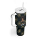Personalized Afro Women Tumbler With Handle Powerful African Pattern