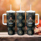 Personalized Afro Women Tumbler With Handle Powerful African Pattern