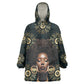 Personalized Afro Women Wearable Blanket Hoodie Powerful African Pattern