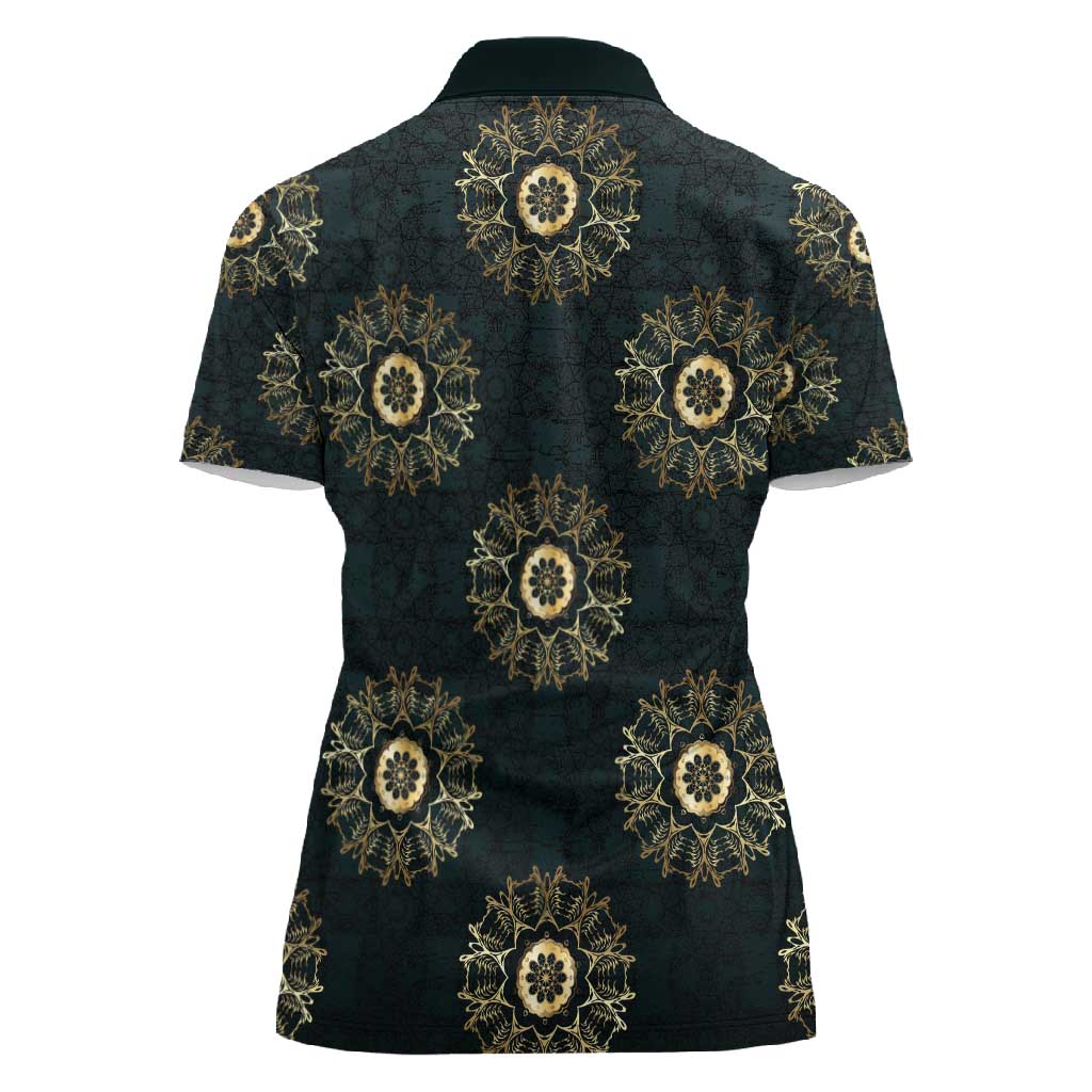 Personalized Afro Women Women Polo Shirt Powerful African Pattern