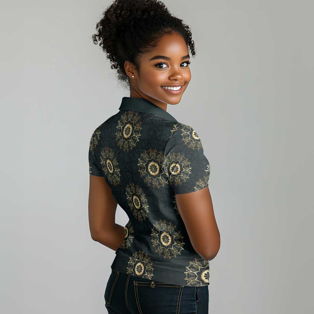 Personalized Afro Women Women Polo Shirt Powerful African Pattern