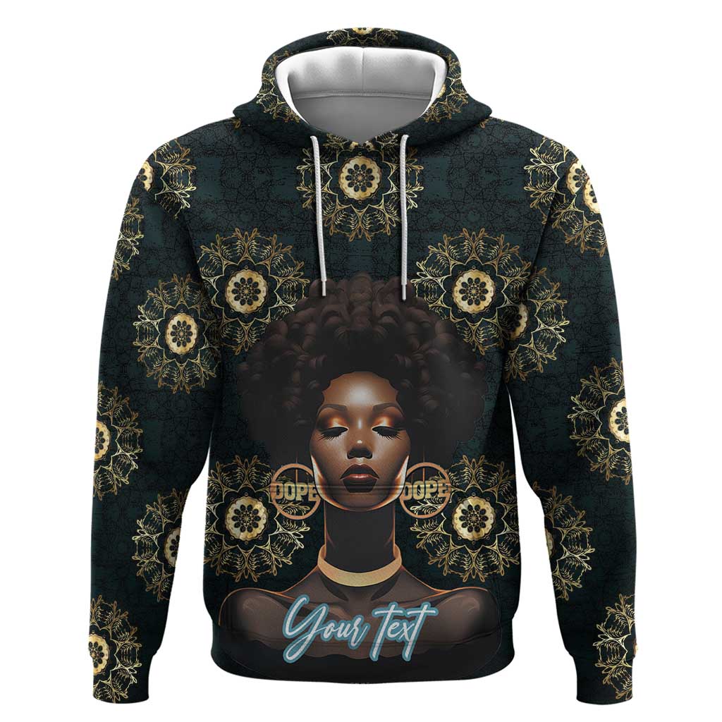 Personalized Afro Women Zip Hoodie Powerful African Pattern