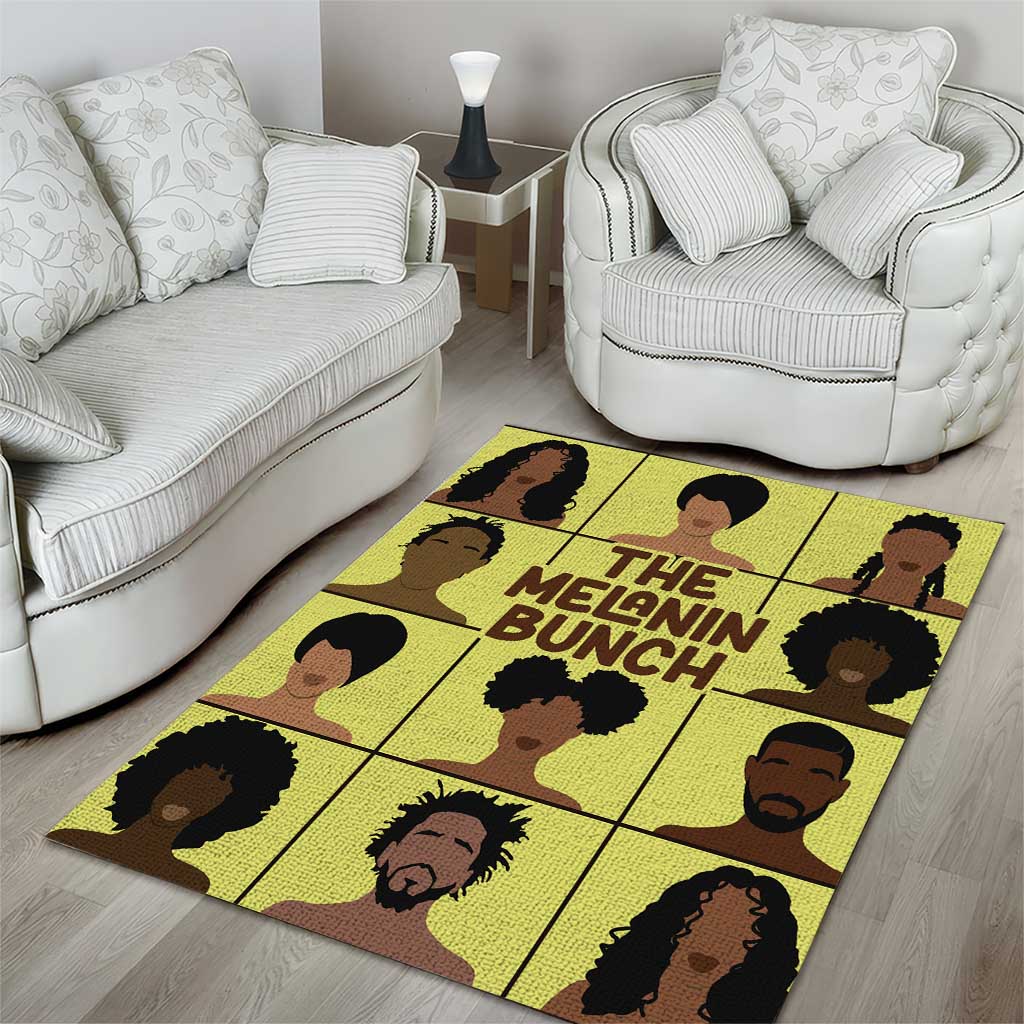 The Melanin Bunch African Area Rug Afro Black People