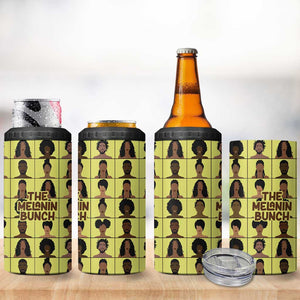 The Melanin Bunch African 4 in 1 Can Cooler Tumbler Afro Black People