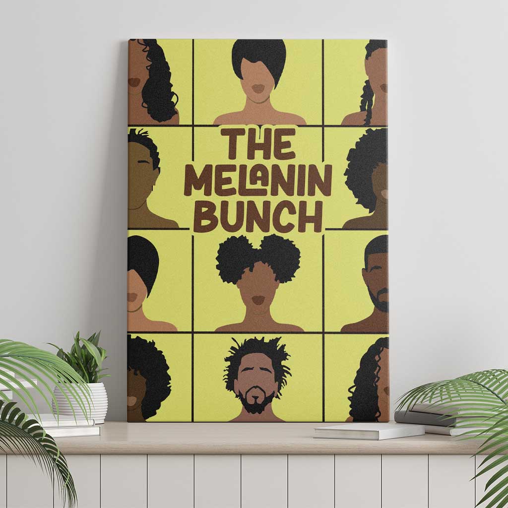 The Melanin Bunch African Canvas Wall Art Afro Black People