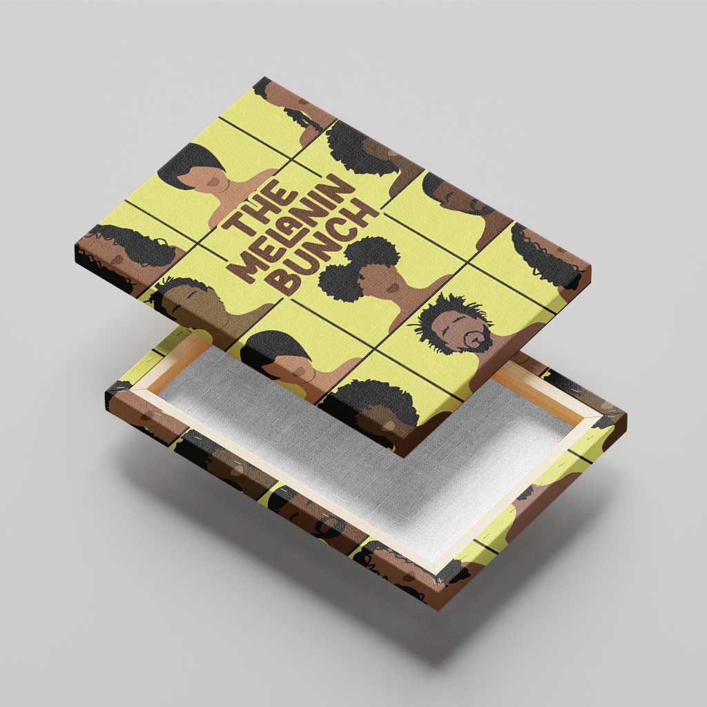 The Melanin Bunch African Canvas Wall Art Afro Black People