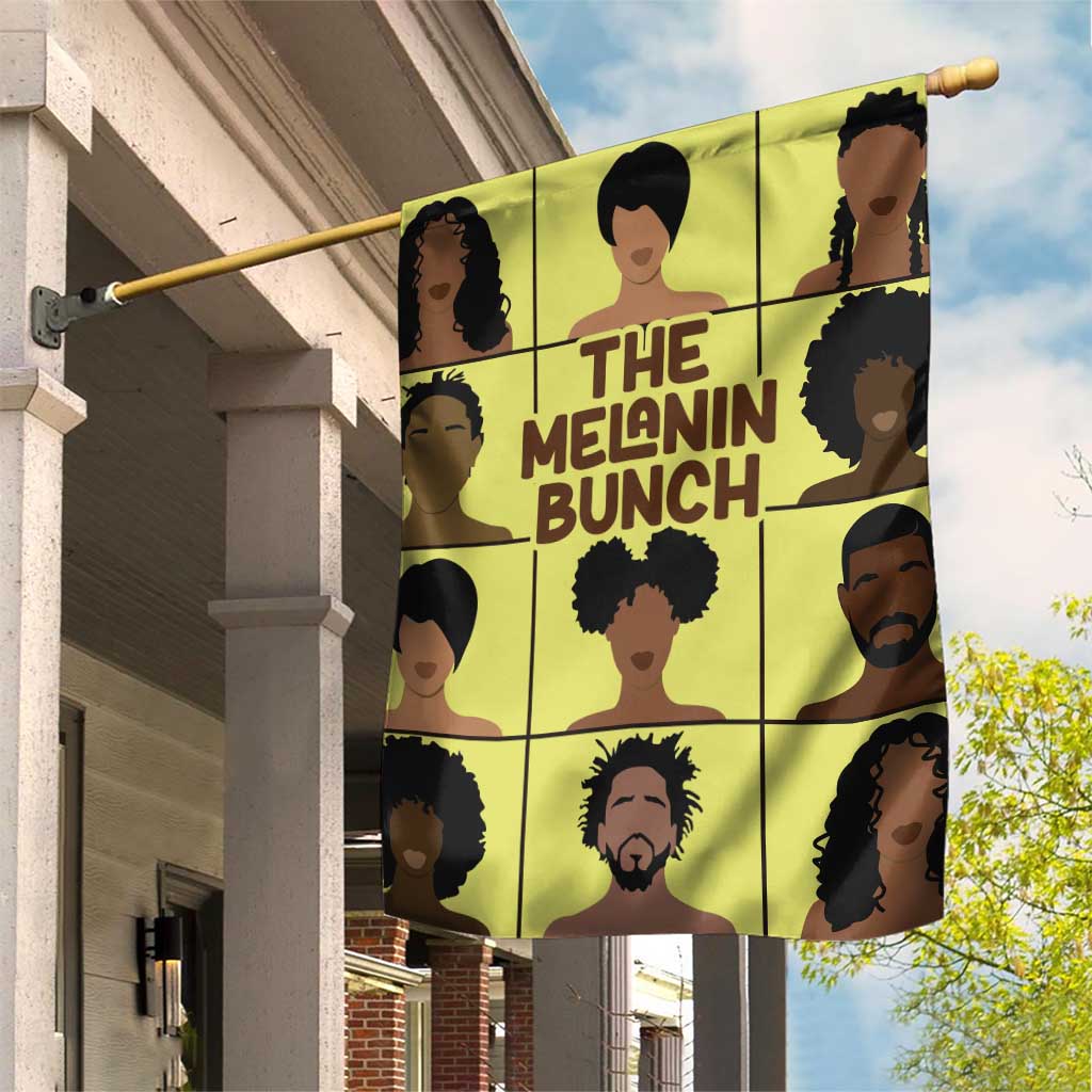 The Melanin Bunch African Garden Flag Afro Black People