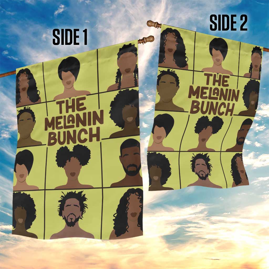 The Melanin Bunch African Garden Flag Afro Black People