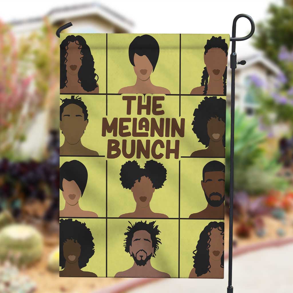 The Melanin Bunch African Garden Flag Afro Black People