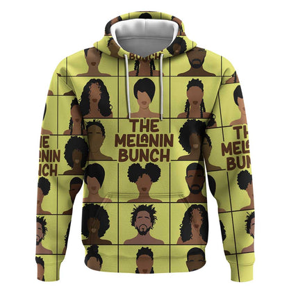 The Melanin Bunch African Hoodie Afro Black People