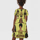 The Melanin Bunch African Kid Short Sleeve Dress Afro Black People