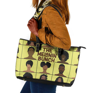 The Melanin Bunch African Leather Tote Bag Afro Black People