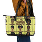 The Melanin Bunch African Leather Tote Bag Afro Black People