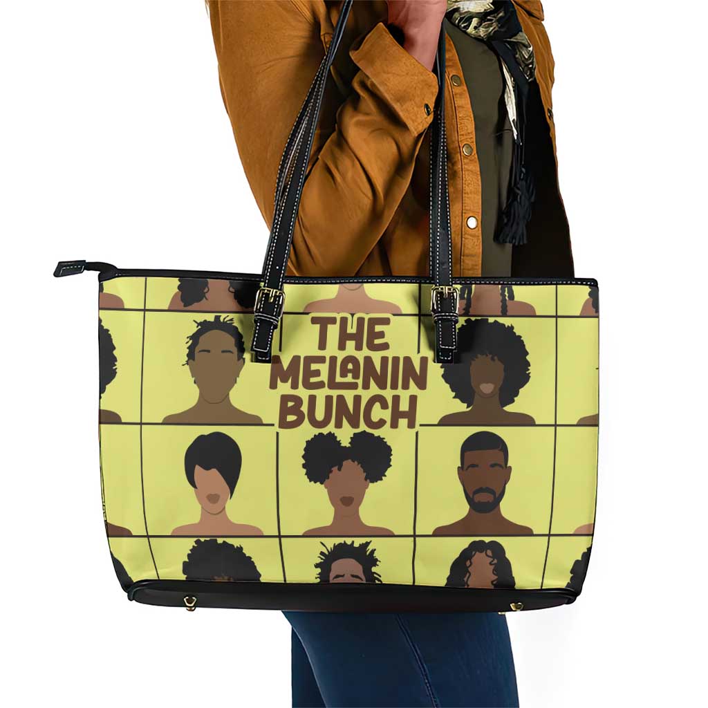 The Melanin Bunch African Leather Tote Bag Afro Black People