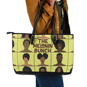 The Melanin Bunch African Leather Tote Bag Afro Black People