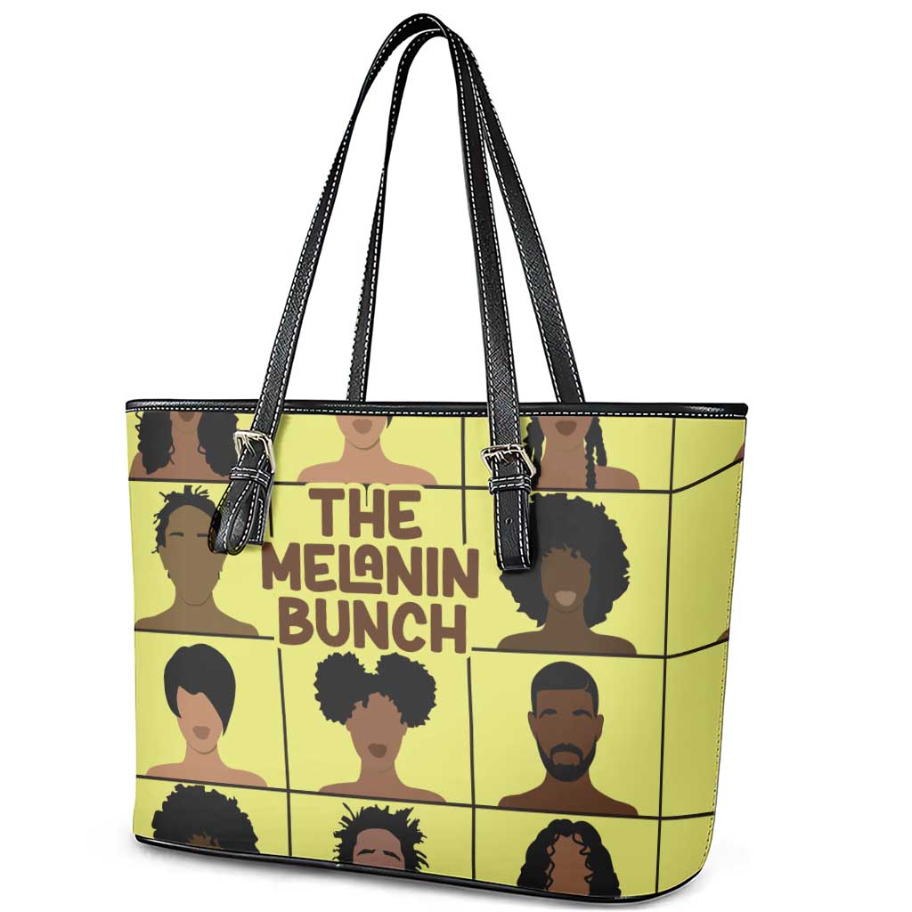 The Melanin Bunch African Leather Tote Bag Afro Black People