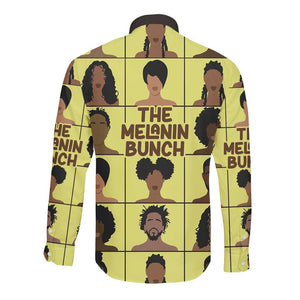 The Melanin Bunch African Long Sleeve Button Shirt Afro Black People