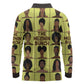The Melanin Bunch African Long Sleeve Polo Shirt Afro Black People