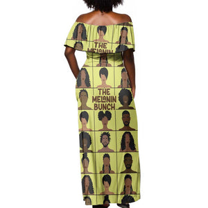 The Melanin Bunch African Off Shoulder Maxi Dress Afro Black People