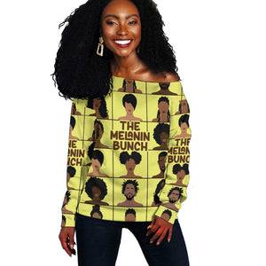 The Melanin Bunch African Off Shoulder Sweater Afro Black People