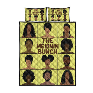 The Melanin Bunch African Quilt Bed Set Afro Black People