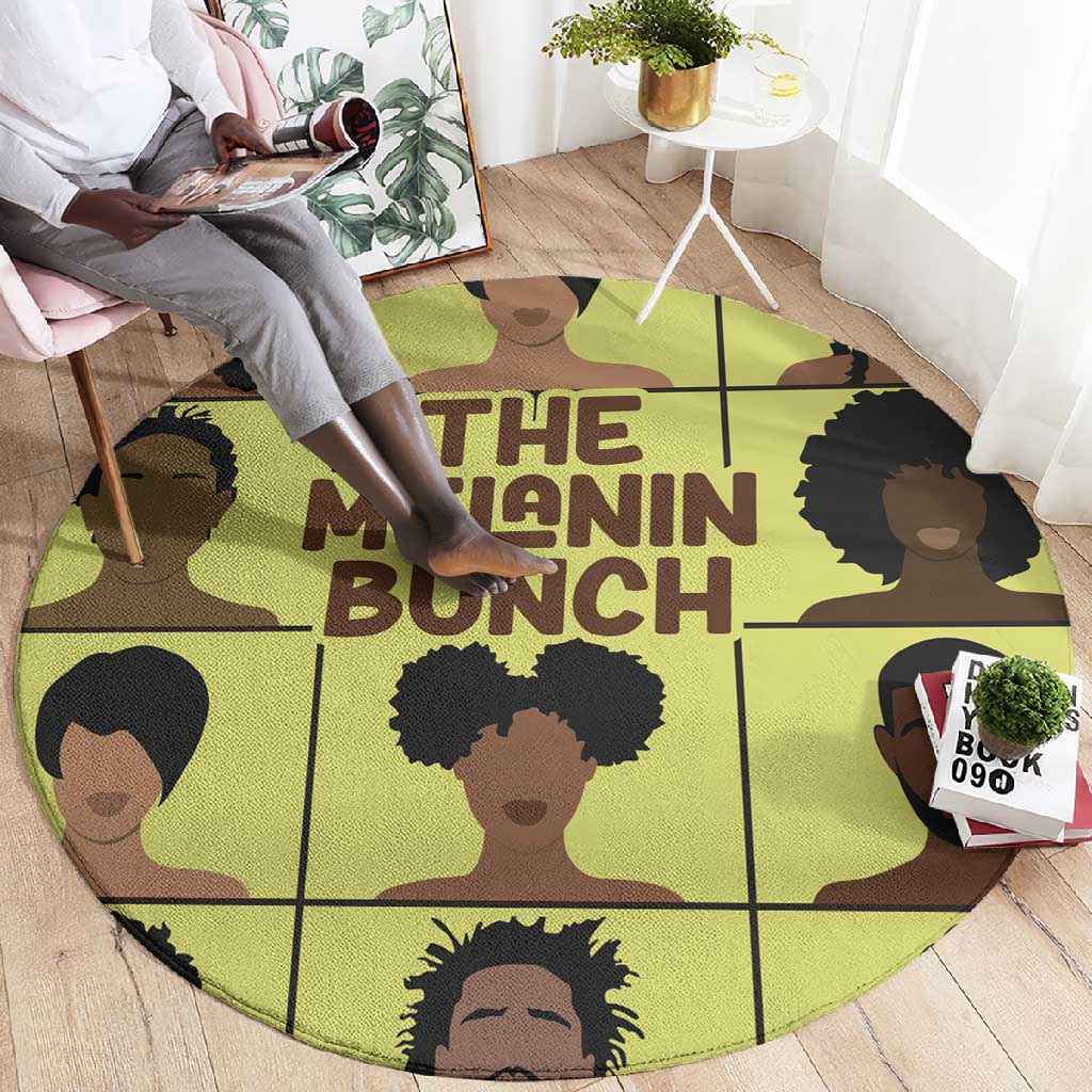 The Melanin Bunch African Round Carpet Afro Black People