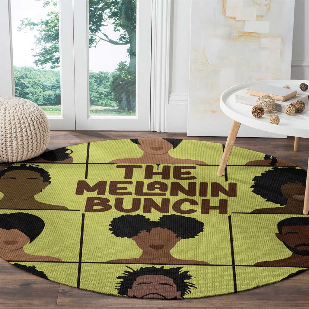 The Melanin Bunch African Round Carpet Afro Black People