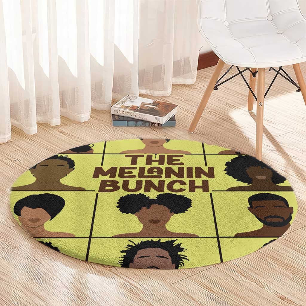 The Melanin Bunch African Round Carpet Afro Black People