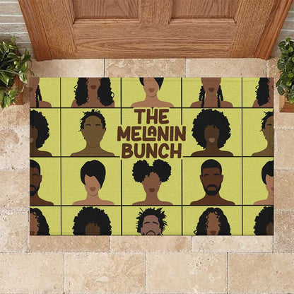 The Melanin Bunch African Rubber Doormat Afro Black People