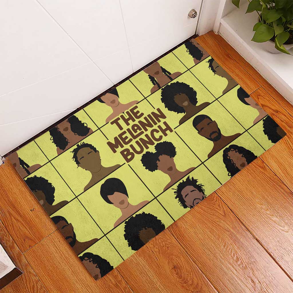 The Melanin Bunch African Rubber Doormat Afro Black People