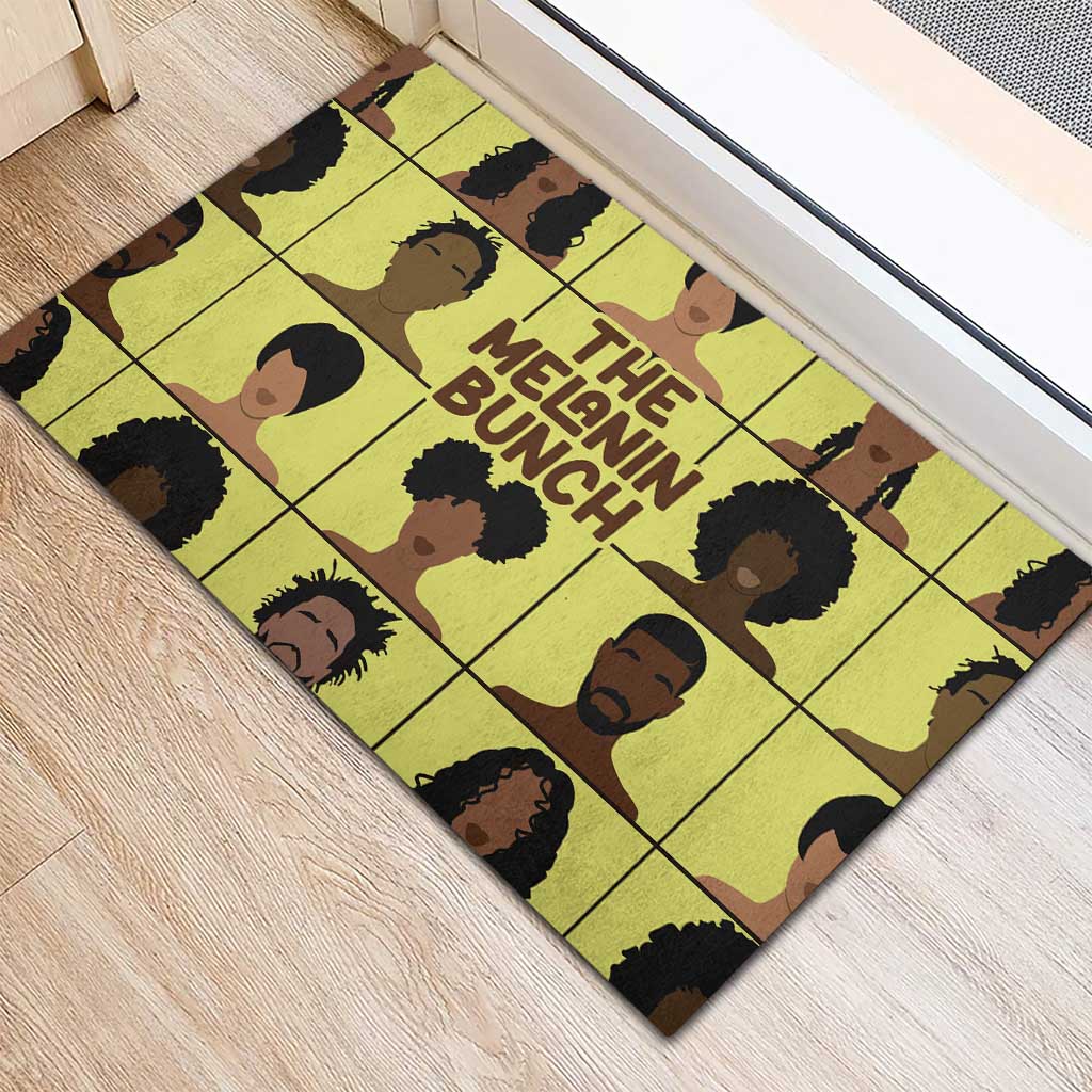 The Melanin Bunch African Rubber Doormat Afro Black People