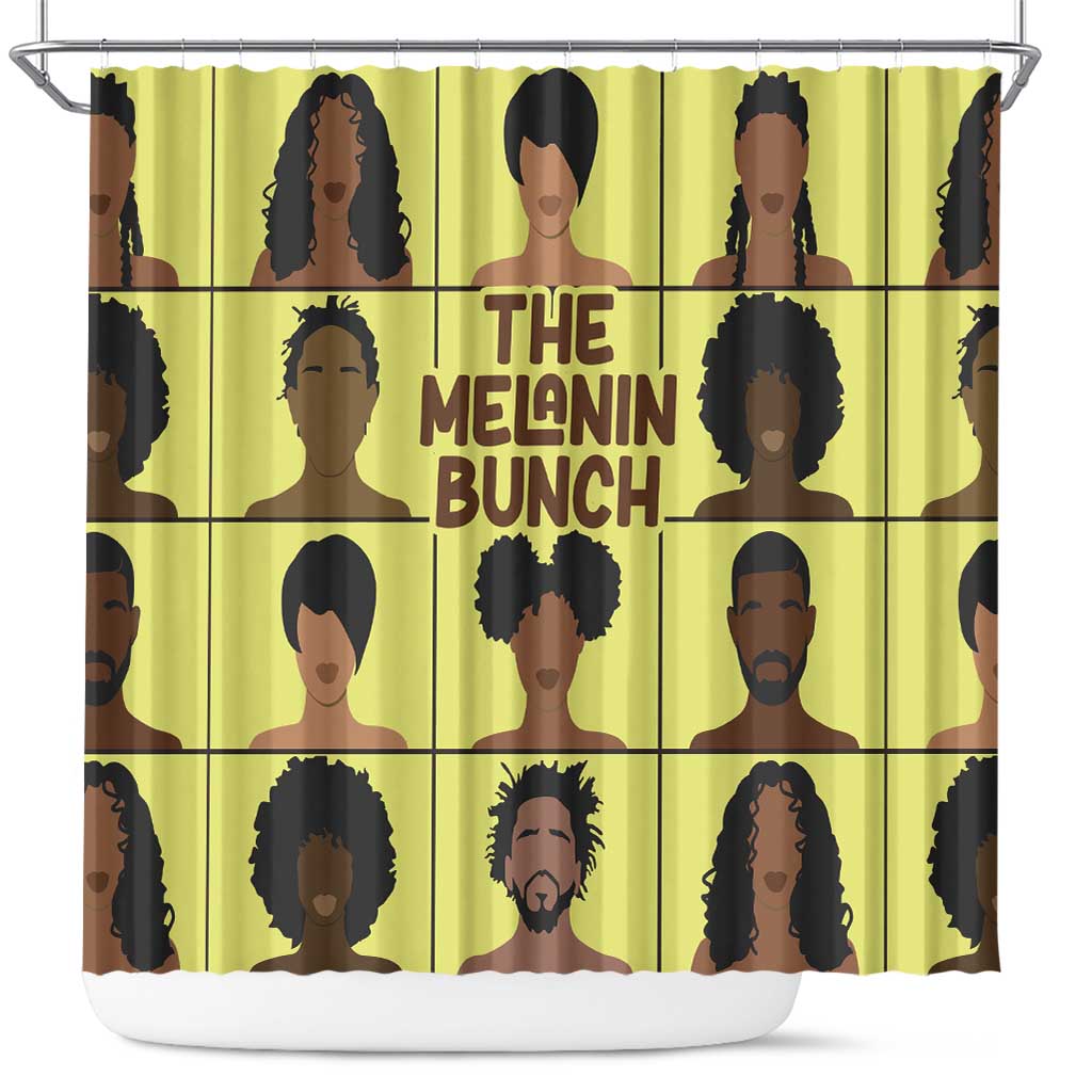 The Melanin Bunch African Shower Curtain Afro Black People