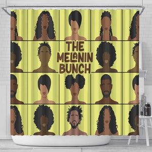 The Melanin Bunch African Shower Curtain Afro Black People