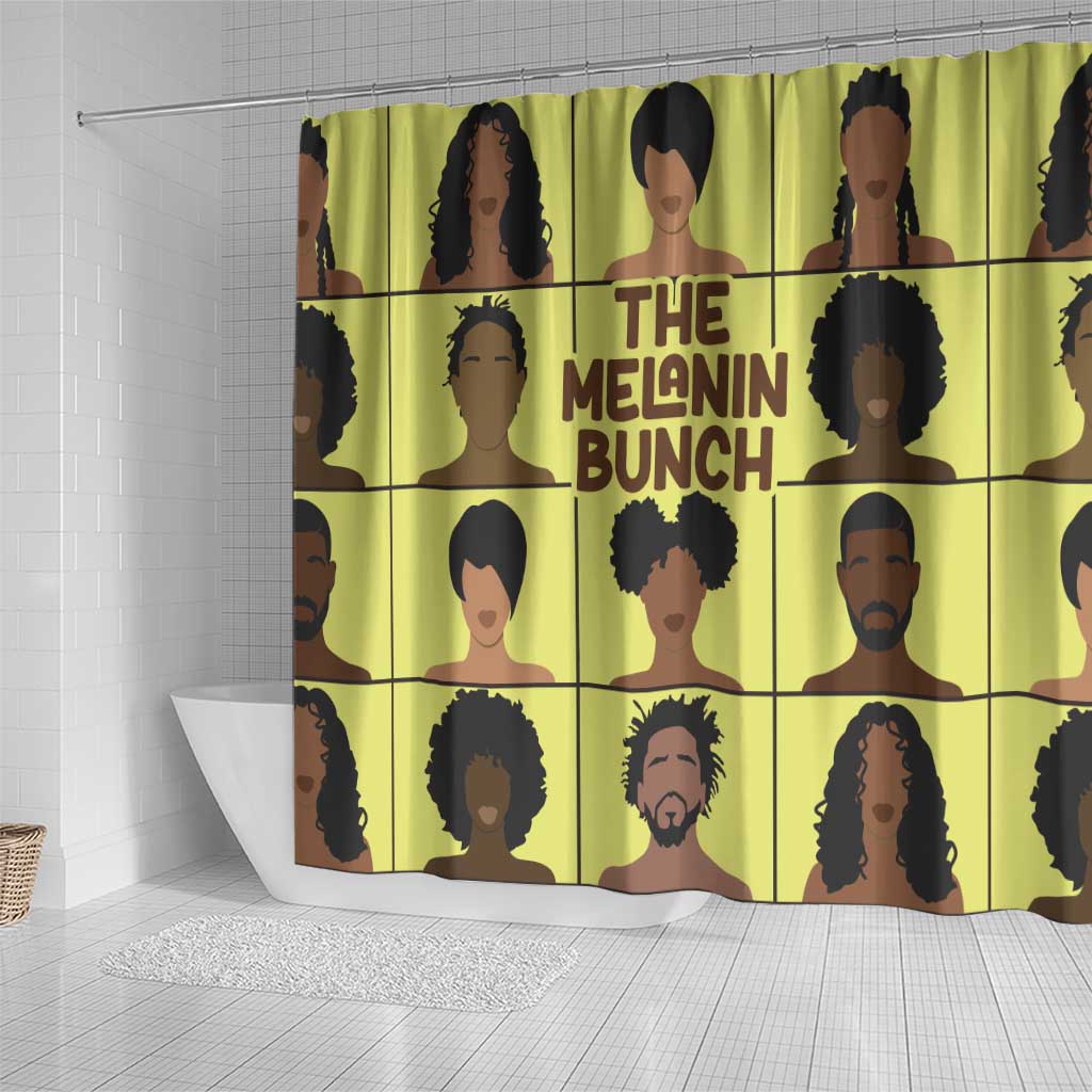 The Melanin Bunch African Shower Curtain Afro Black People