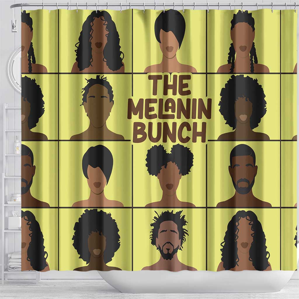 The Melanin Bunch African Shower Curtain Afro Black People
