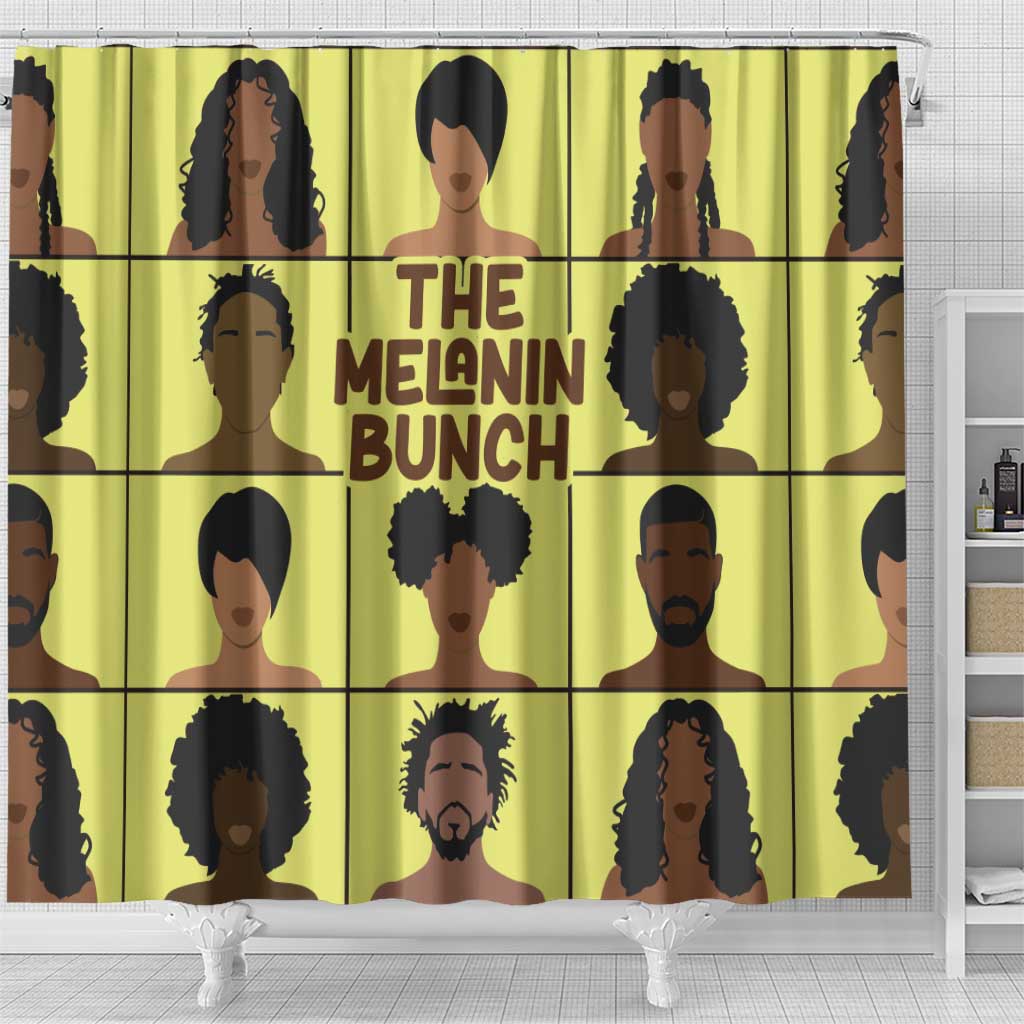 The Melanin Bunch African Shower Curtain Afro Black People