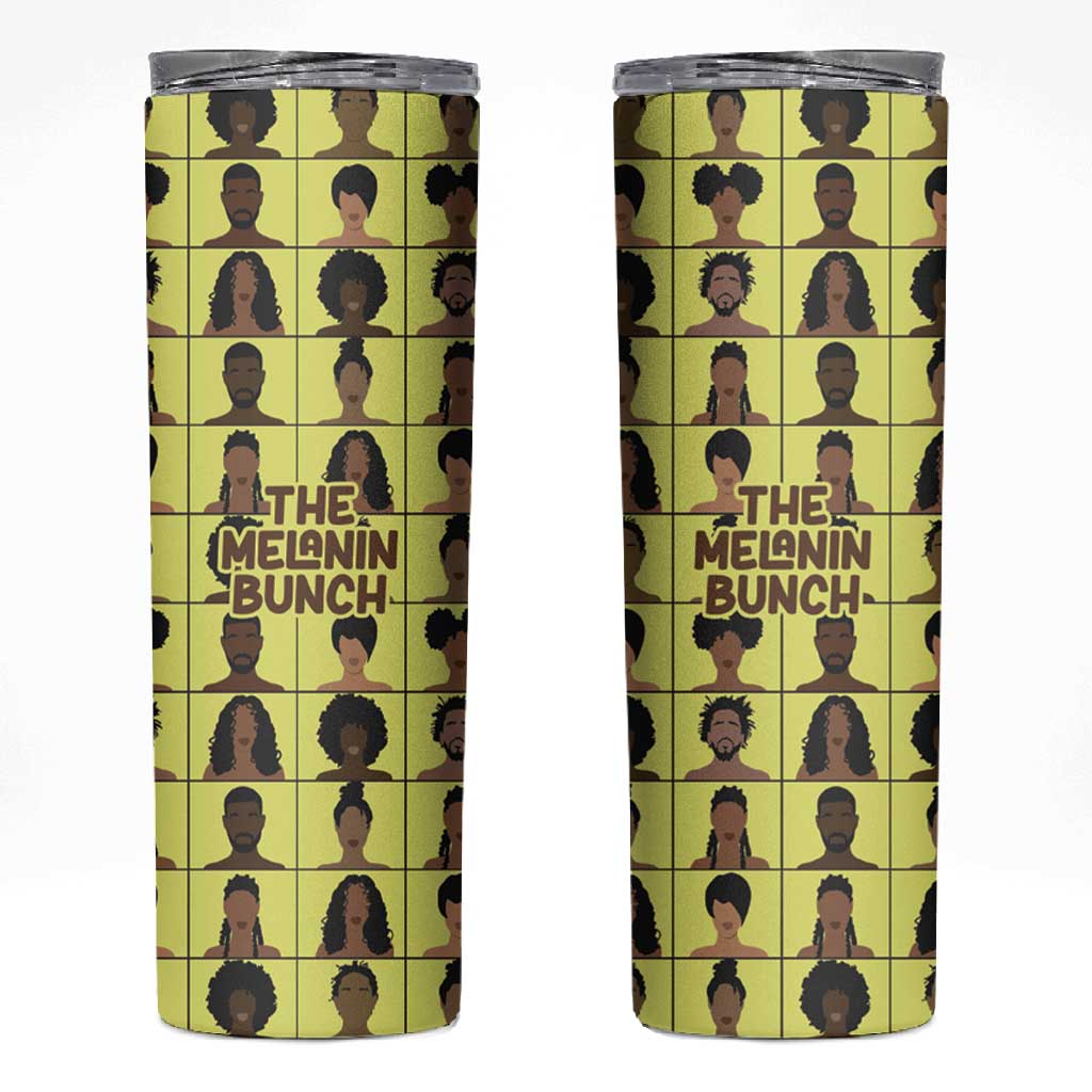 The Melanin Bunch African Skinny Tumbler Afro Black People